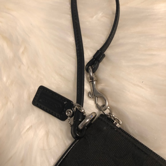 Black Coach Wristlet - Picture 4 of 5